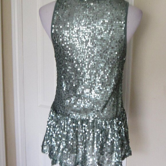NWT H.I.P. HAPPENING IN THE PRESENT Sequin Drop Waist Tank Top – Med - Picture 4 of 7